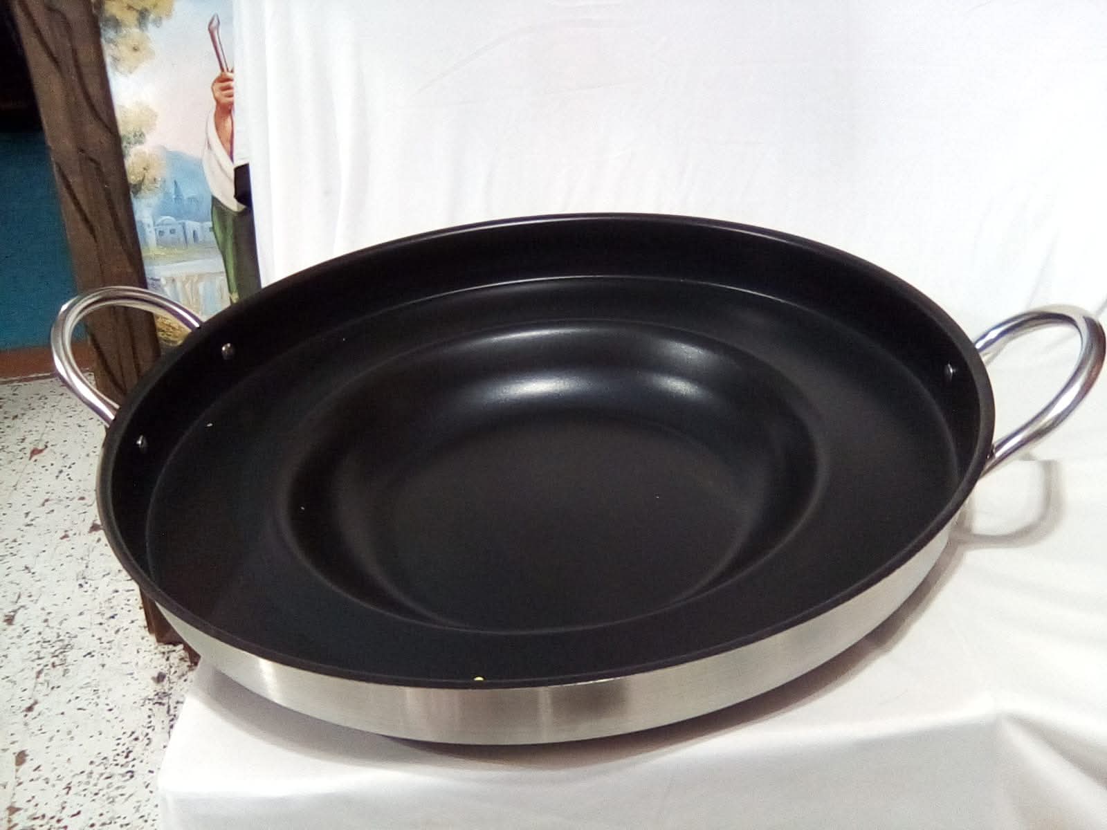 Comal con teflón bola para abajo