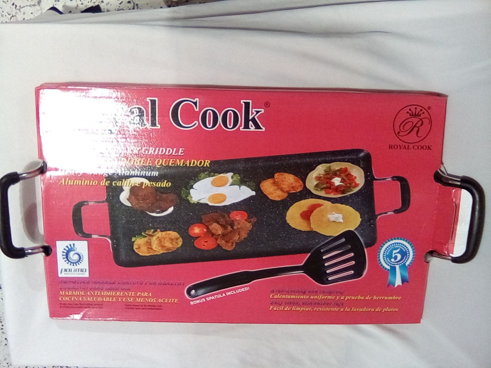 Comal de teflón doble quemador