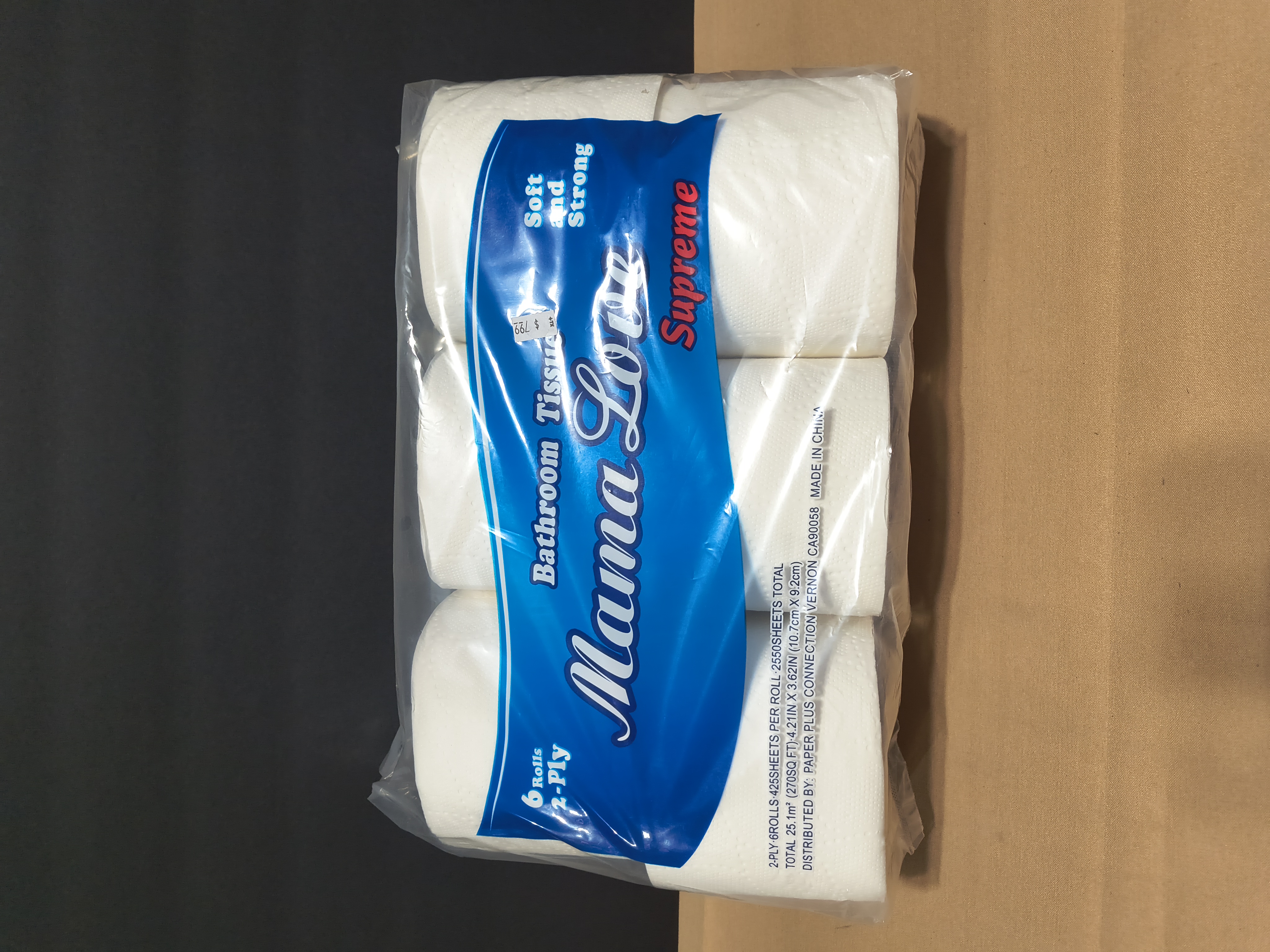 6 rollos de Papel de baño supreme